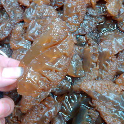 寶舜食品寧波特產(chǎn)舟山海鮮優(yōu)級野生三礬海蜇頭500g皮非干貨即食品